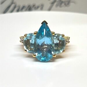 Sky Blue Topaz Ring